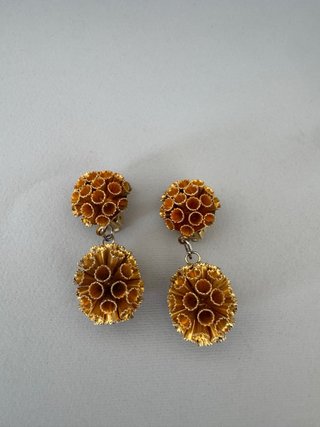 Orecchini Vintage Dorati a Clip - anni ‘70