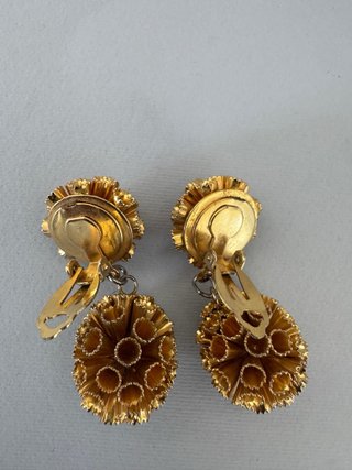 Orecchini Vintage Dorati a Clip - anni ‘70
