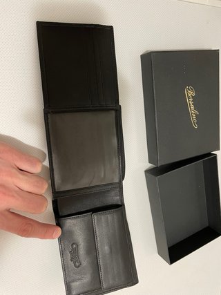 Portafoglio Borsalino Pelle Uomo Marrone Scuro