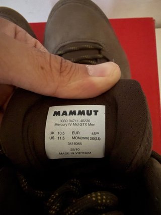 Scarpe Mammut Mercury Mid GTX Uomo Marrone 45 13