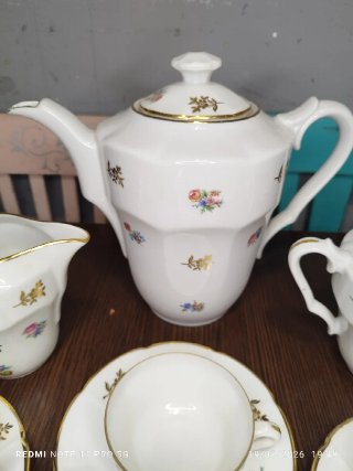 Juego de café porcelana francés antiguo
