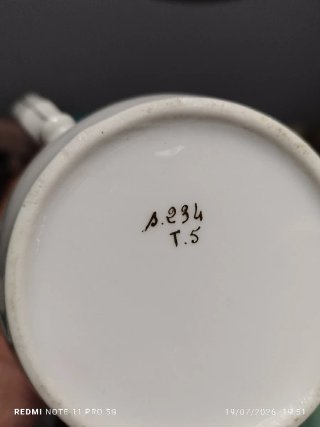 Juego de café porcelana francés antiguo