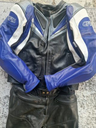 Tuta da moto GMS in pelle