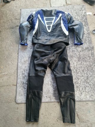 Tuta da moto GMS in pelle