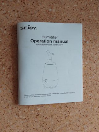 Humidificador SEJOY Aromas 5L nuevo