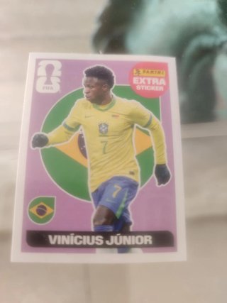 Cromo Vinícius Júnior Panini Extra Sticker