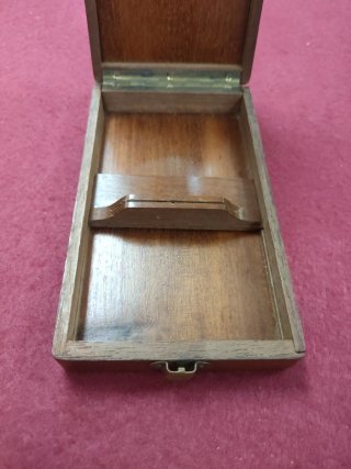 Antigua lupa visor de fotos, de madera