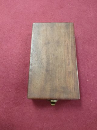Antigua lupa visor de fotos, de madera