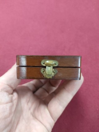 Antigua lupa visor de fotos, de madera