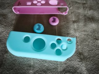 Carcasa Joy-Con TANOOOKI Rosa y Azul