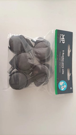 Pack 5 Ruedas para silla de oficina