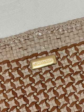 Borsa a spalla intrecciata Valleverde – Bicolor