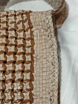 Borsa a spalla intrecciata Valleverde – Bicolor