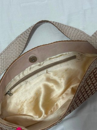 Borsa a spalla intrecciata Valleverde – Bicolor