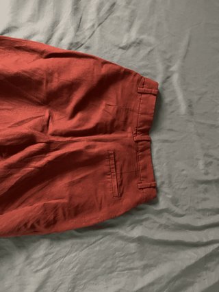 Pantalón H&M Lino Rojo EUR 36 US 4