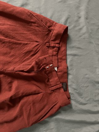 Pantalón H&M Lino Rojo EUR 36 US 4