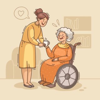 Servicio de cuidar personas mayores