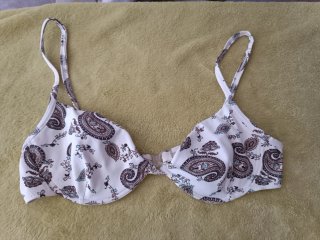 Bikini estampado paisley blanco