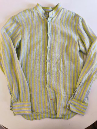 Camicia coreana 100% lino made in italy M 41