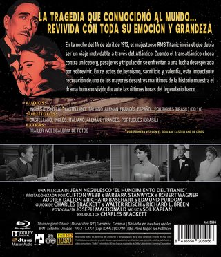 N0726 El Hundimiento del Titanic 1953 [Blu-ray]