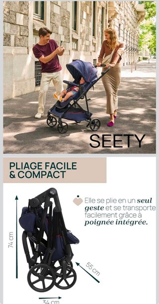 Cochecito Chicco Seety Azul