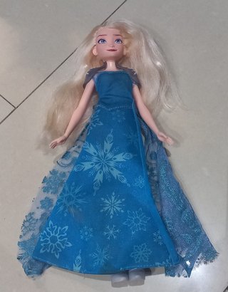 Muñeca Elsa Frozen Vestido Azul