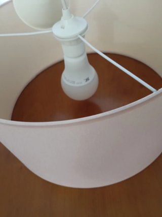 Lámpara techo infantil rosa