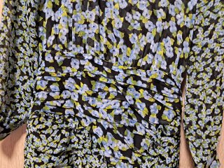 Vestido corto flores Zara Talla S
