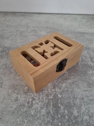 Juego de cartas Póker con caja de madera