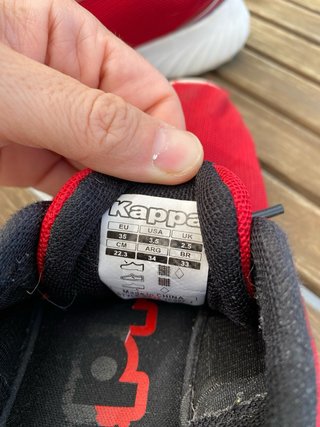 Deportivas Kappa Running Rojas Talla 35