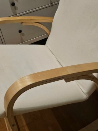 Mecedora Butaca Ikea Madera Beige