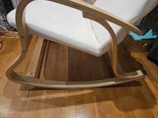 Mecedora Butaca Ikea Madera Beige