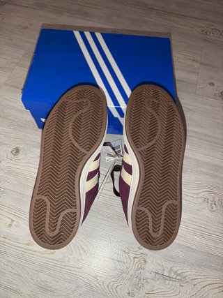 Adidas Campus Morado/Beige con Detalles Brillantes
