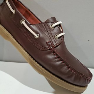 Scarpe uomo barca pelle bordeau 46 nuove