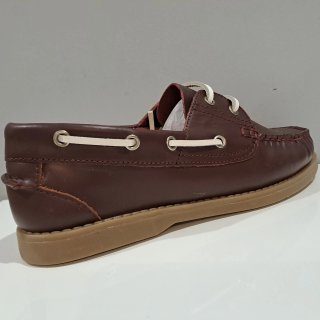 Scarpe uomo barca pelle bordeau 46 nuove