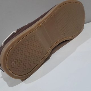Scarpe uomo barca pelle bordeau 46 nuove