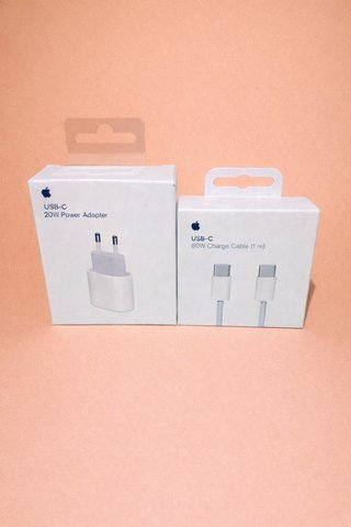 Cargador Apple USB-C 20W y Cable tipo C