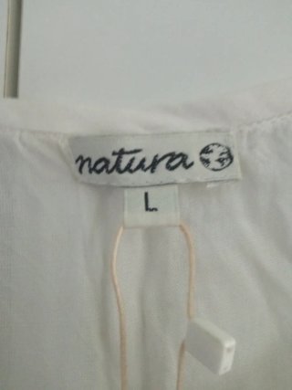 Blusa Natura Talla L con bordado