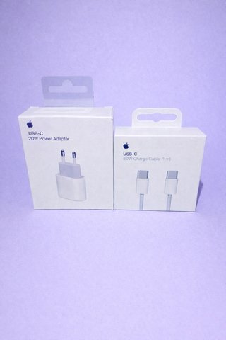 Cargador Apple USB-C 20W y Cable usb-c