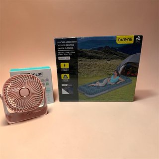 Colchón hinchable 191x73x22 NUEVO + ventilador