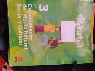 Libros de lengua, mate, cono, música de tercero