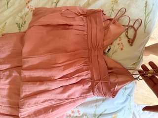 Vestido Zara rosa talla XS