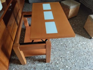 Mesa madera maciza   abatible