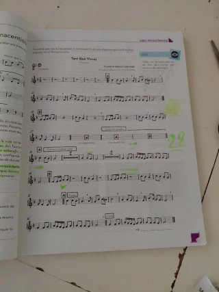 Música clave B, secundaria