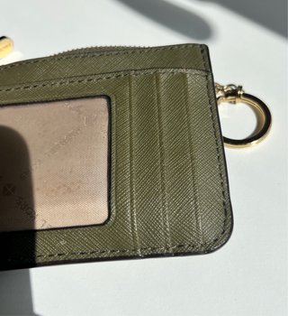 Cartera Monedero Tarjetera Michael Kors verde TOP