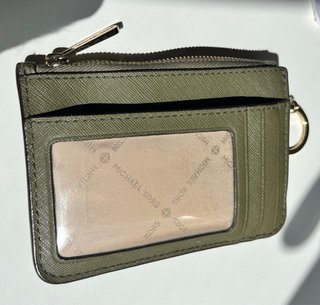 Cartera Monedero Tarjetera Michael Kors verde TOP