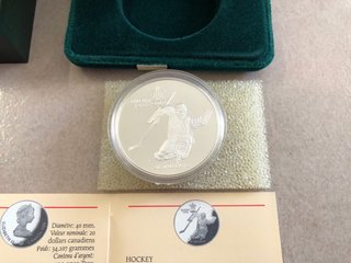Moneda Plata 1988 Calgary Hockey 1 oz Troy