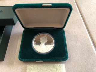 Moneda Plata 1988 Calgary Hockey 1 oz Troy