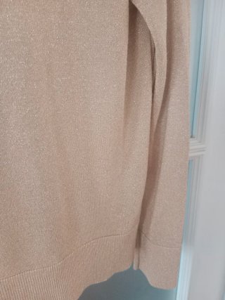Jersey dorado con brillo Tintoretto Talla L.