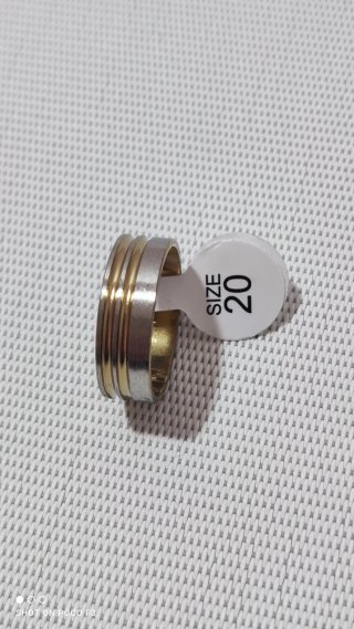 Anillo Acero Inoxidable Talla 20